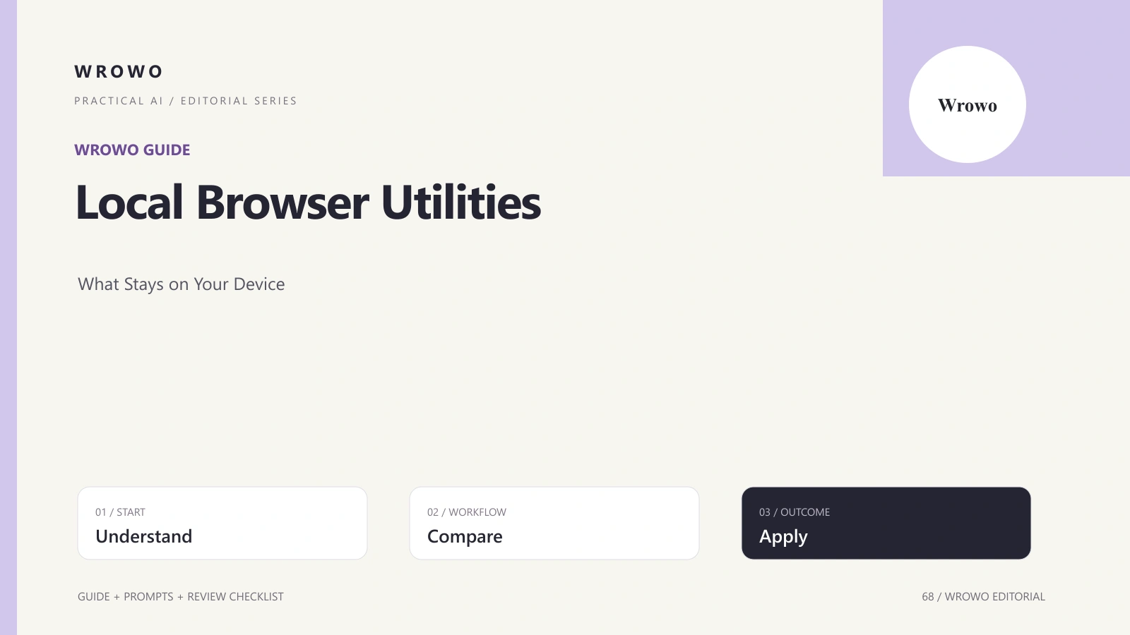 Local Browser Utilities: What Stays on Your Device